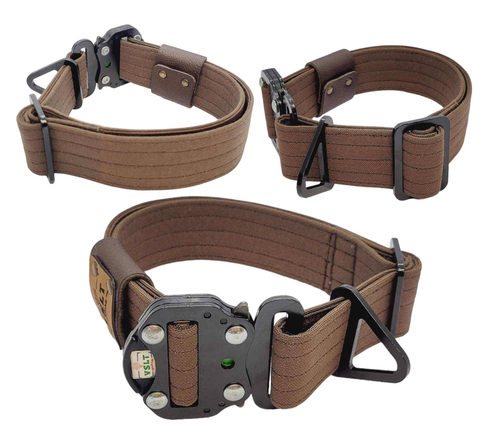 Tactical Büyük Irk Köpek Tasması K9. EN 4 CM Kahve