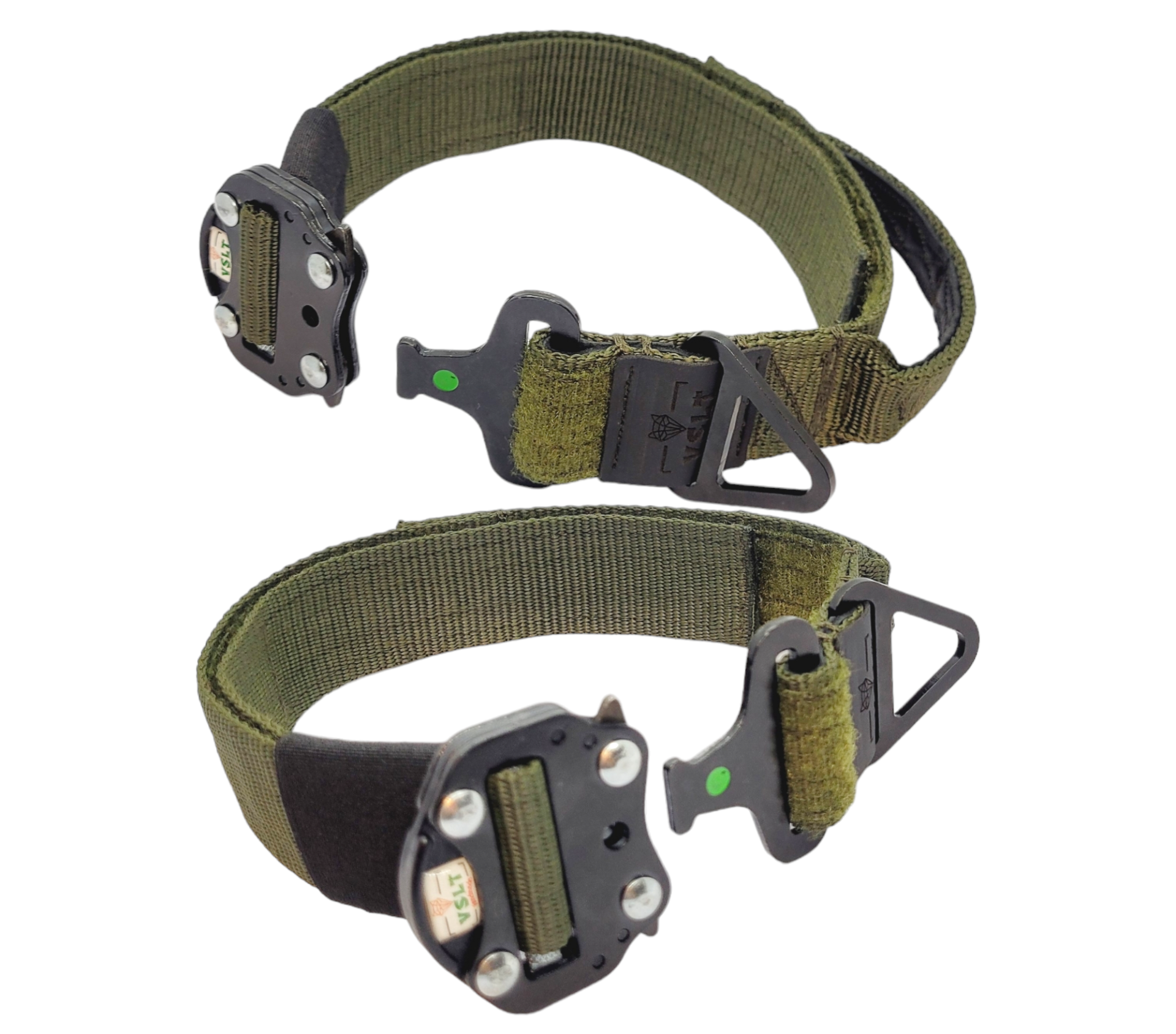 Tactical Kulplu K9 Büyük Irk Köpek Tasması EN 4 CM Haki
