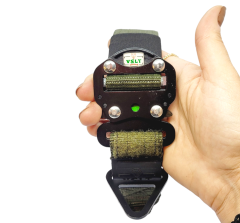 Tactical Kulplu K9 Büyük Irk Köpek Tasması EN 4 CM Haki